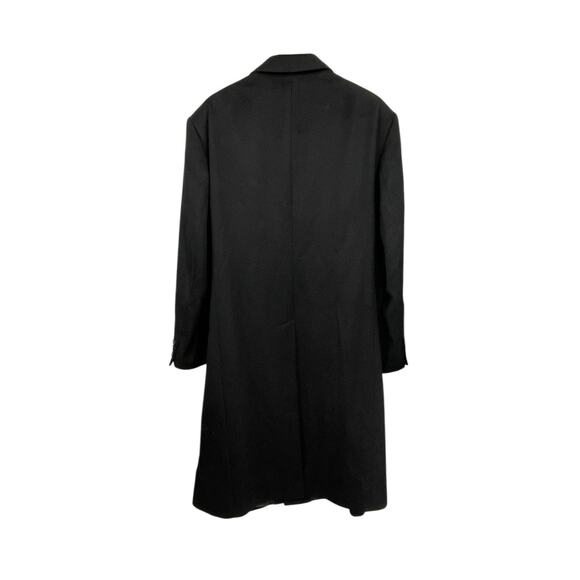F.R. Triplet & Co Cashmere Overcoat Coat Black Size 46R - Picture 4 of 12